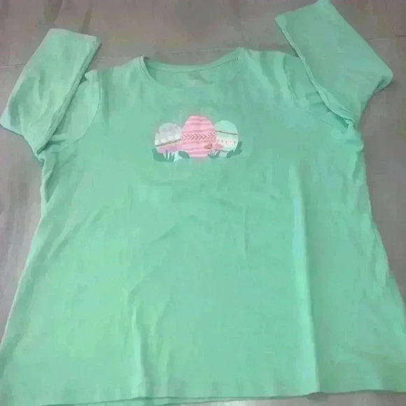 Easter Egg graphic quarter sleeve Tee size XL - Picture 3 of 6